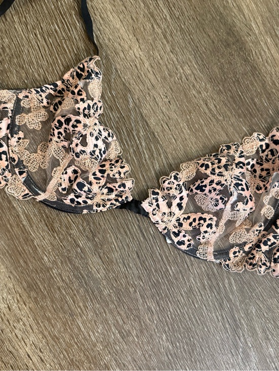 Victoria's Secret Other - Victoria’s Secret Leopard Sheer Unlined Bra 34C